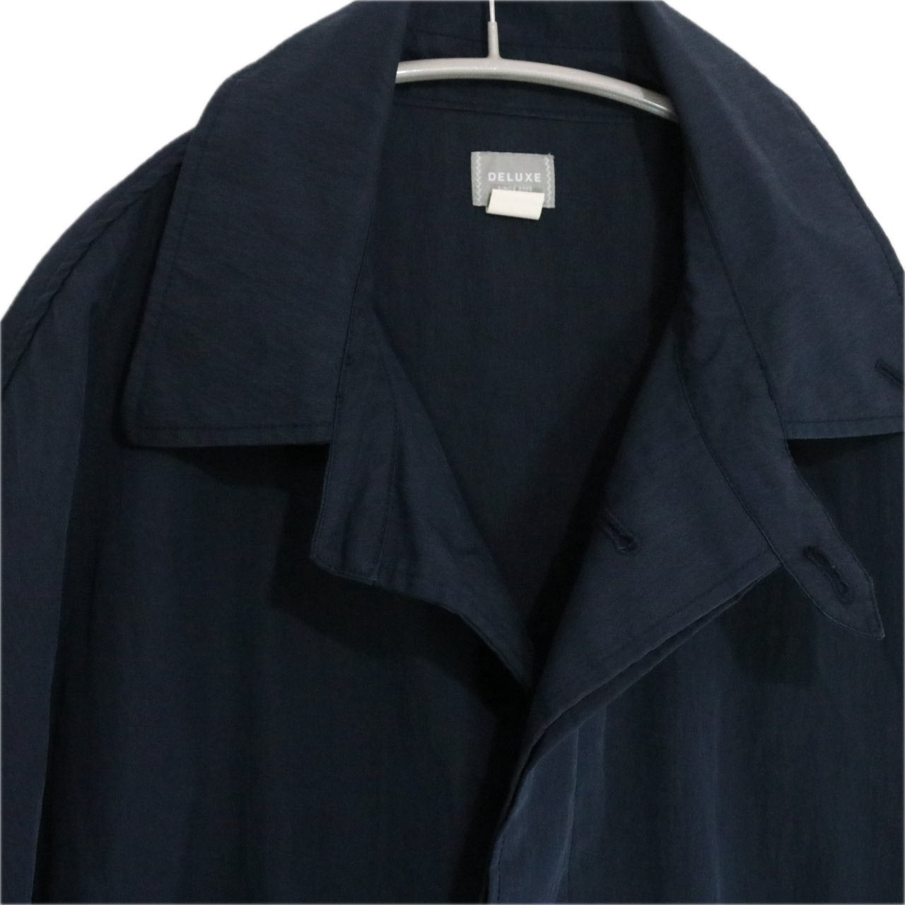 DELUXE | Big Silhouette Sten Collar Coat "Navy" (D5250)